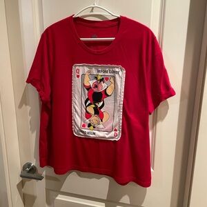 Disney Queen of Hearts Alice in Wonderland “Before Coffee…” Red T-Shirt
